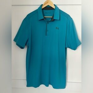 Under Armour Men's Teal Polo Shirt size XL in great condition